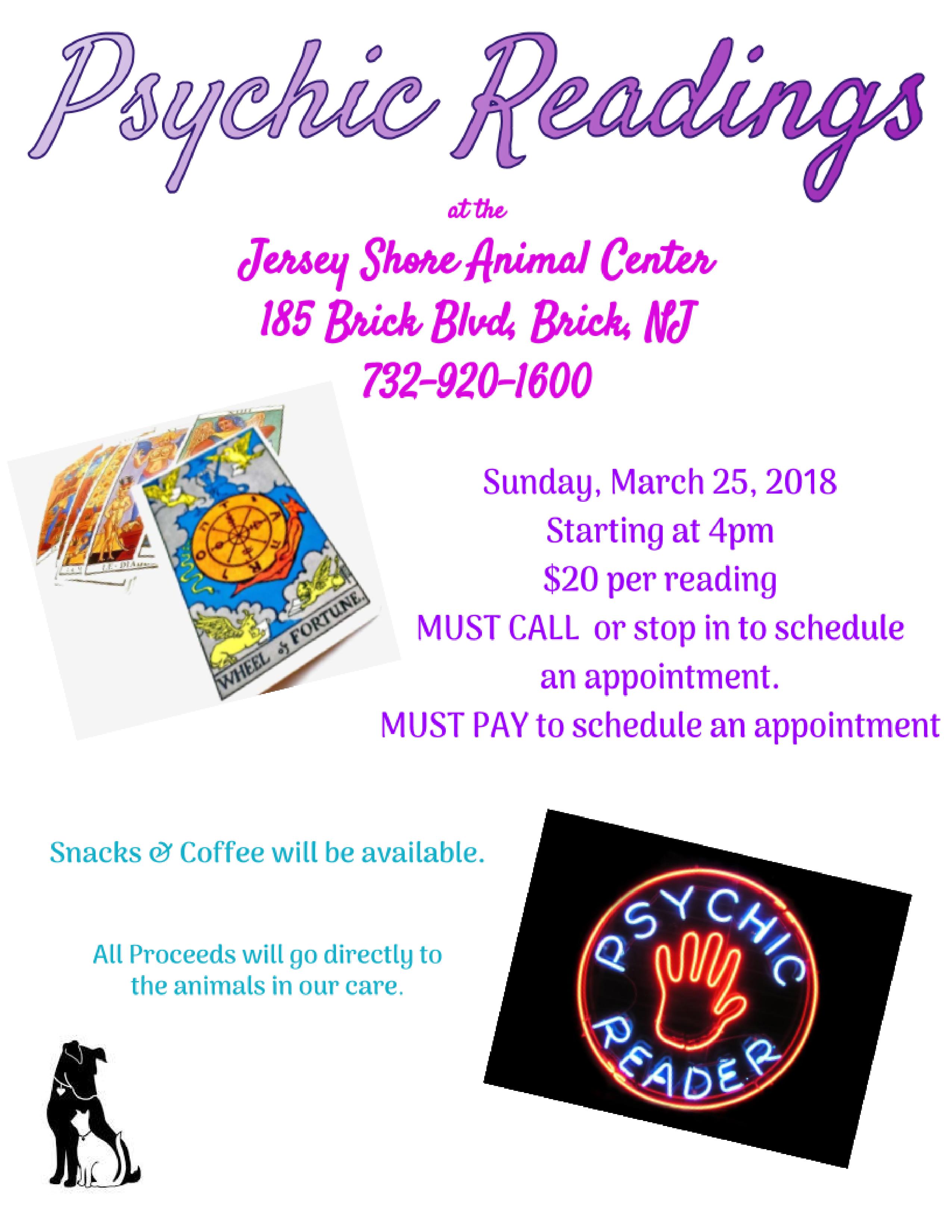 psychic-reading-flyer - Jersey Shore Animal Center